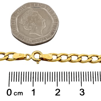 9ct gold (Hollow) 5g curb Chain